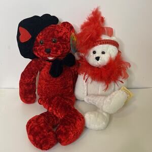 Chantilly Lane Caruso 22" & Roxie 18" Display Bears PBC As IS READ